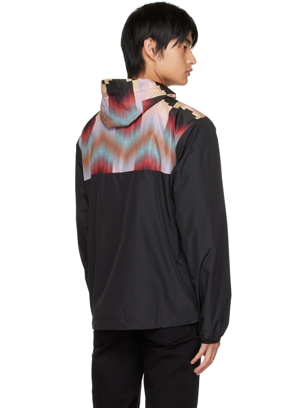 Black Printed Jacket - 3