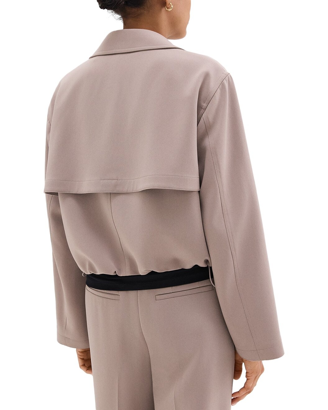 Theory Oversized Cropped Trench - 2