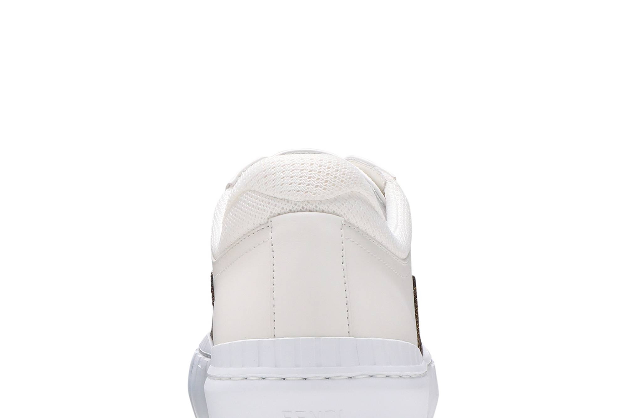 Fendi Force Lace-Up Sneaker 'White Brown' - 7