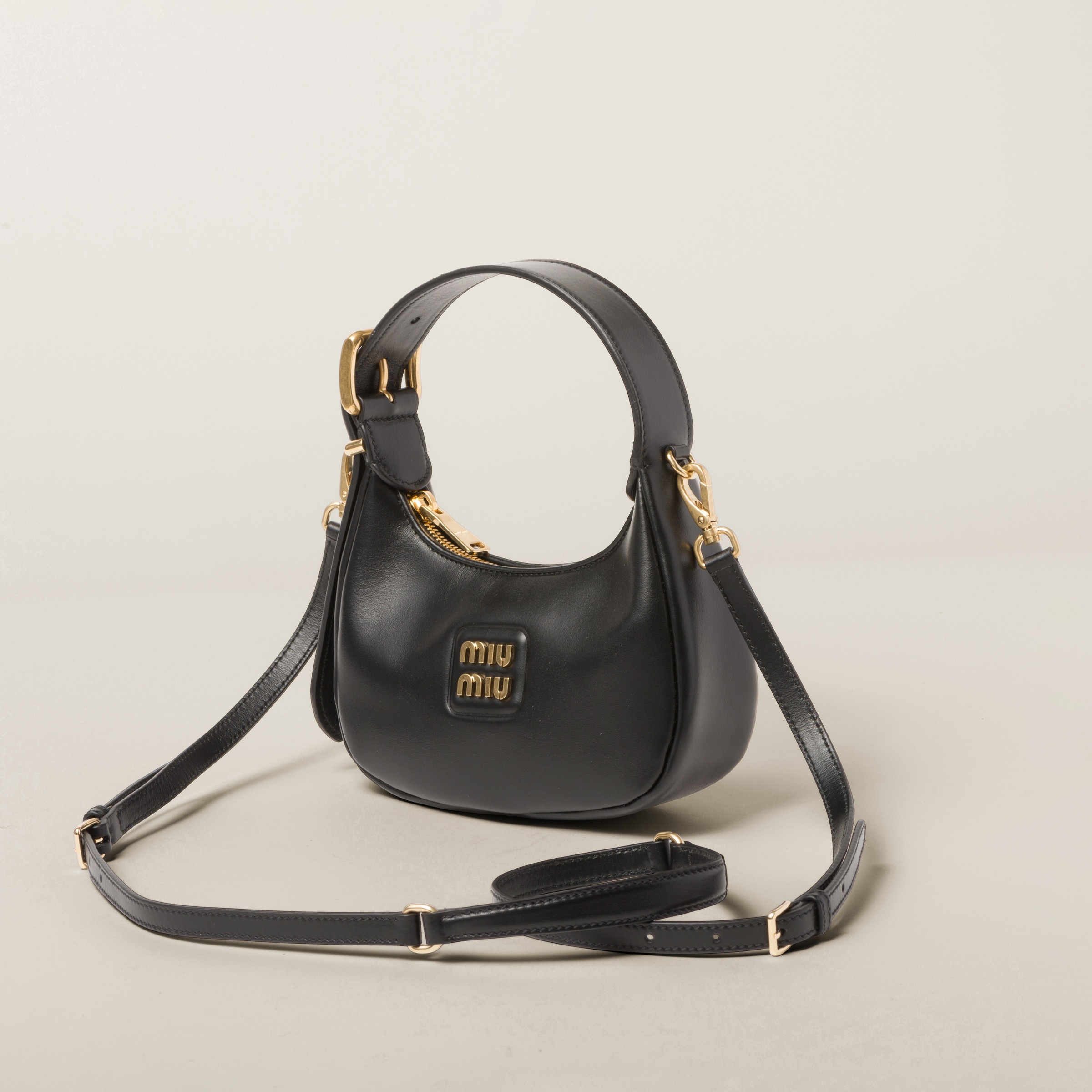 Leather hobo bag - 1