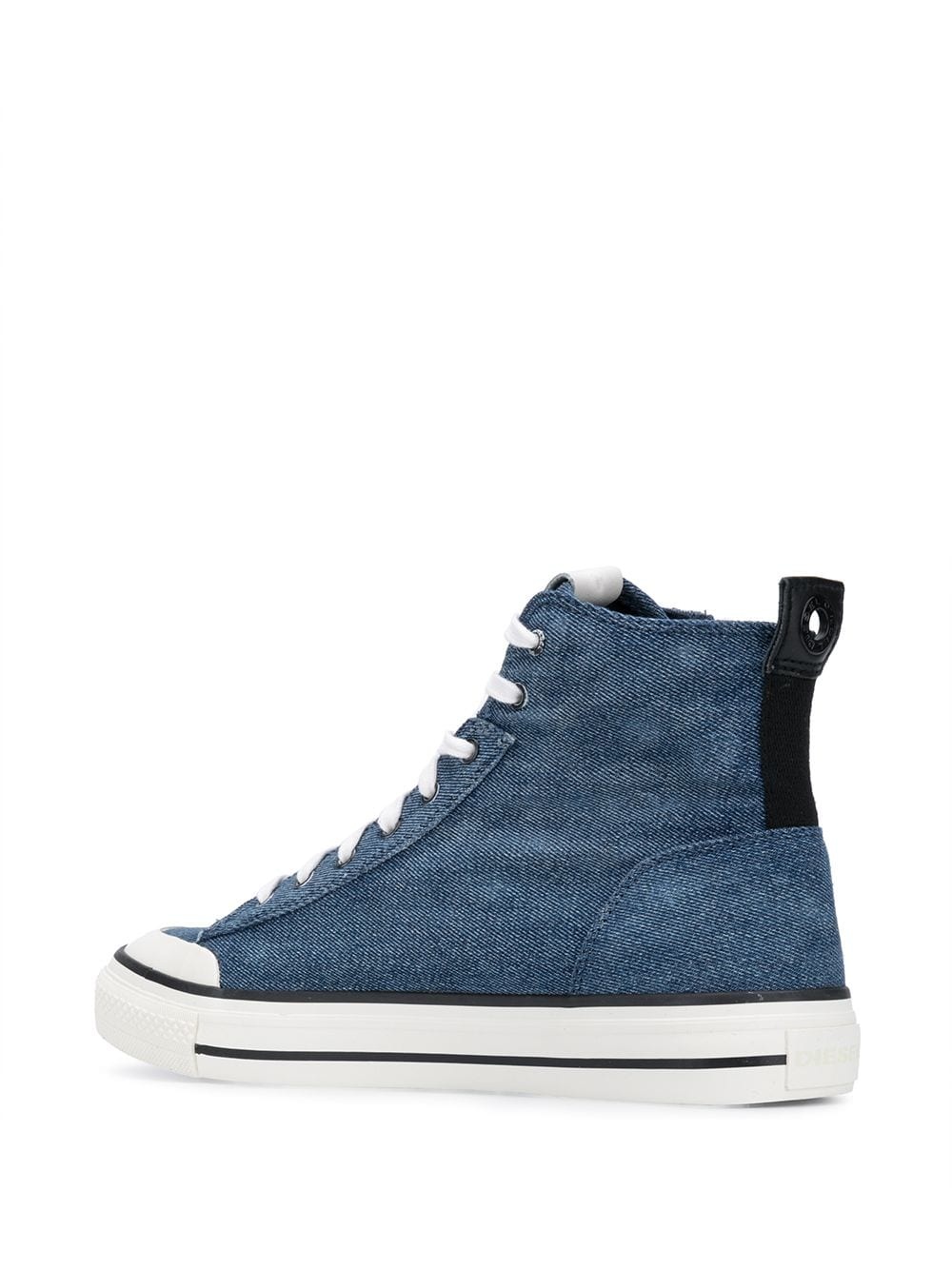 denim high-top sneakers  - 3