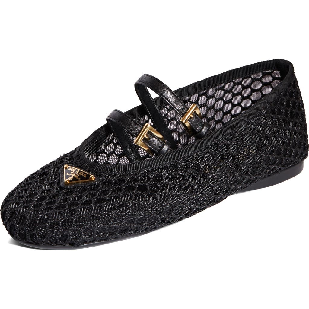 【送料&関税込】Prada Black Mesh Ballerinas Black Mesh Ballerinas - Prada | WE IN STYLE
