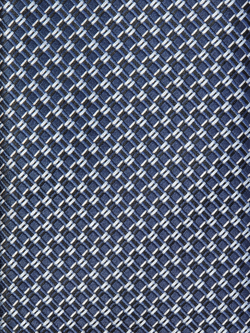 ZEGNA DARK BLUE SILK TIE outlook