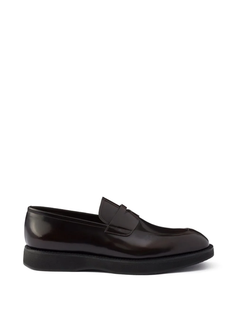 brushed leather loafers - 1