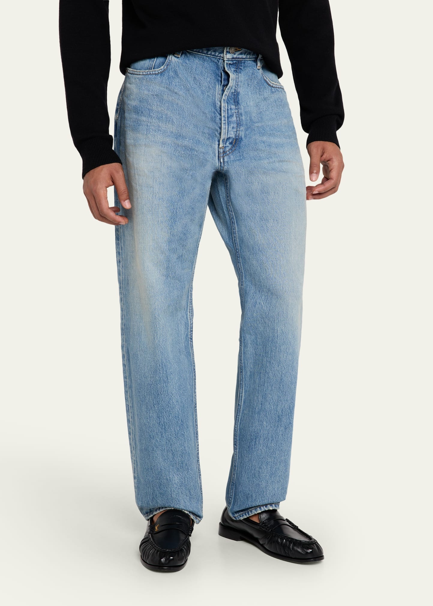 Men's Faded Jeans - 4