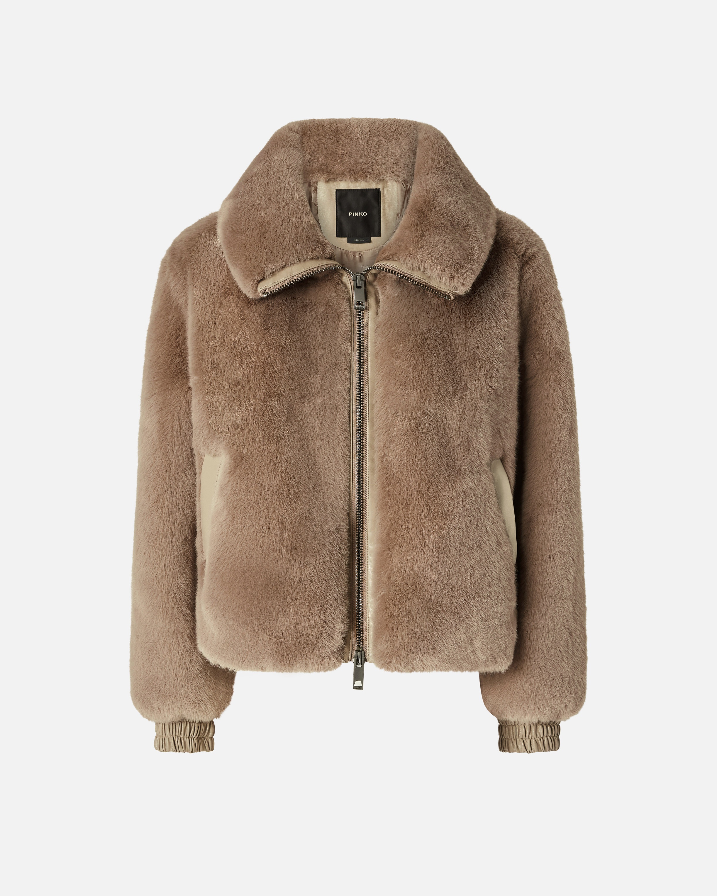 FAUX FUR BOMBER JACKET - 1
