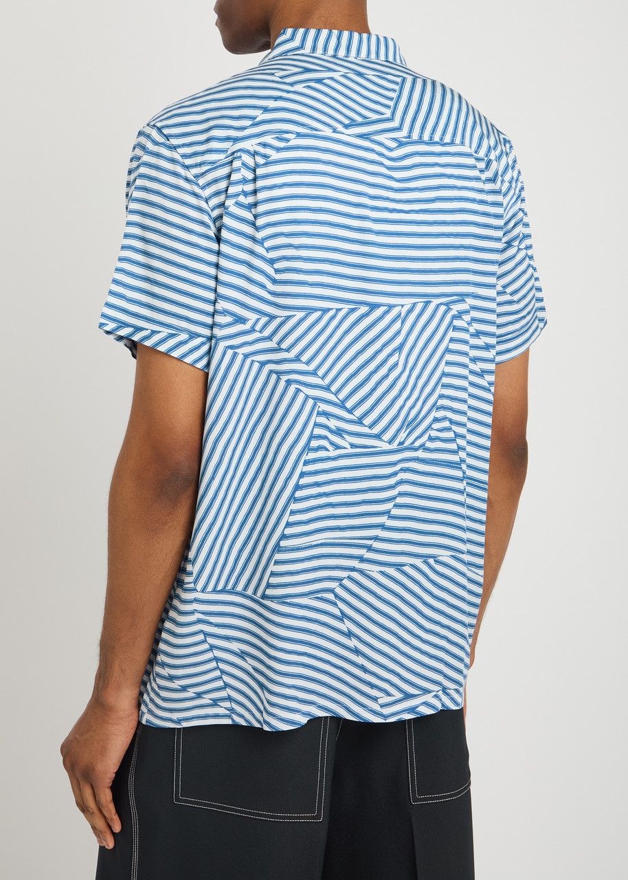 Ymc Malick Striped Woven Shirt - 3