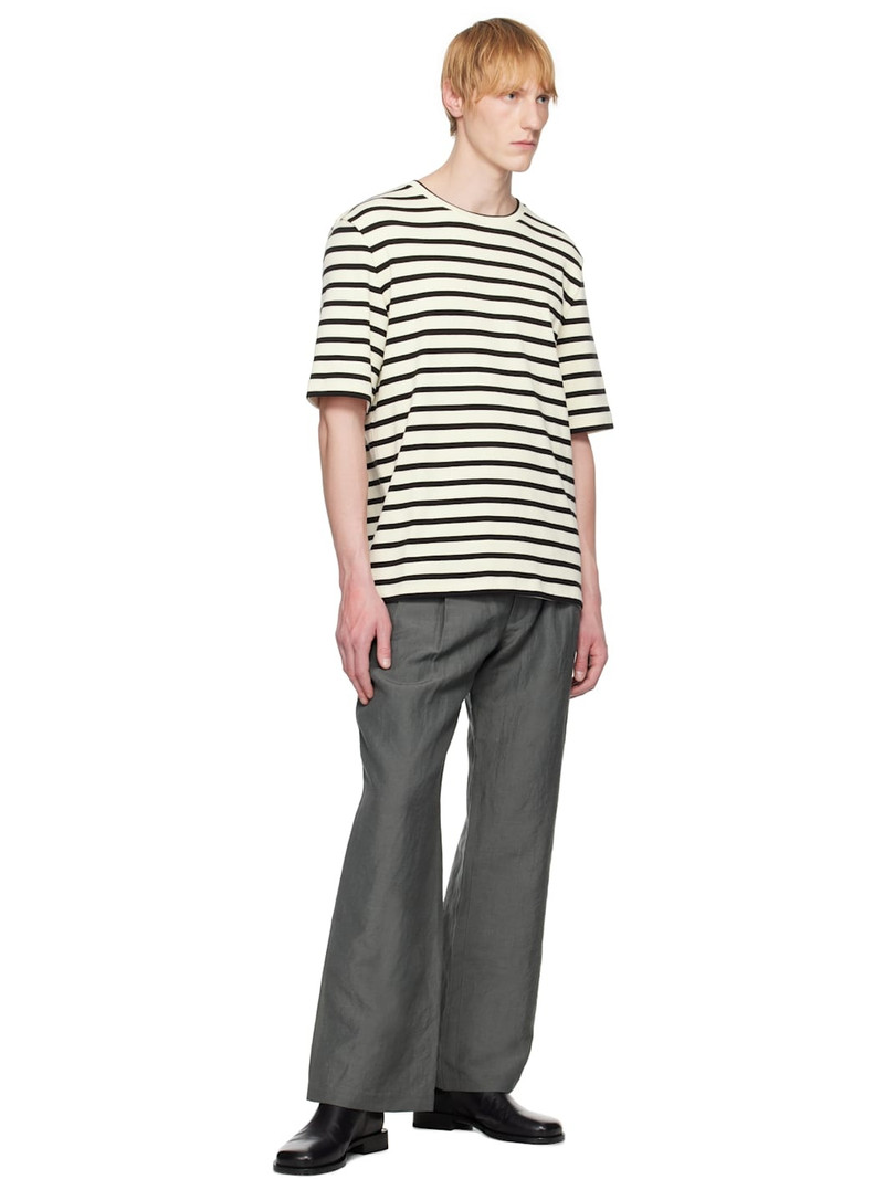N.Hoolywood Gray Tucked Trousers outlook
