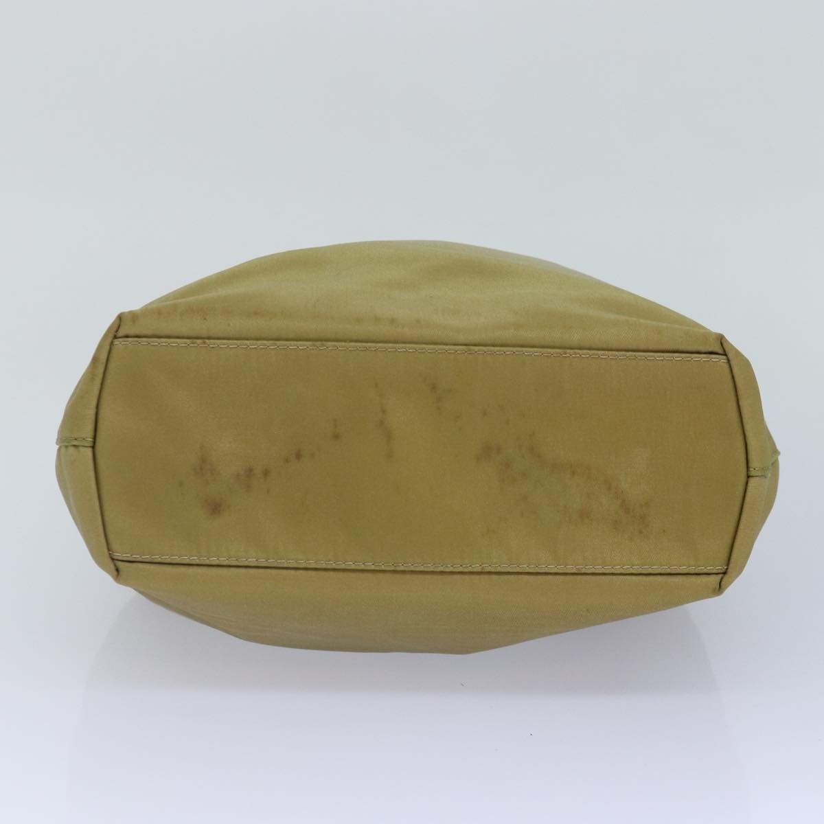 DIOR Maris Pearl Hand Bag Nylon Beige Silver - 9
