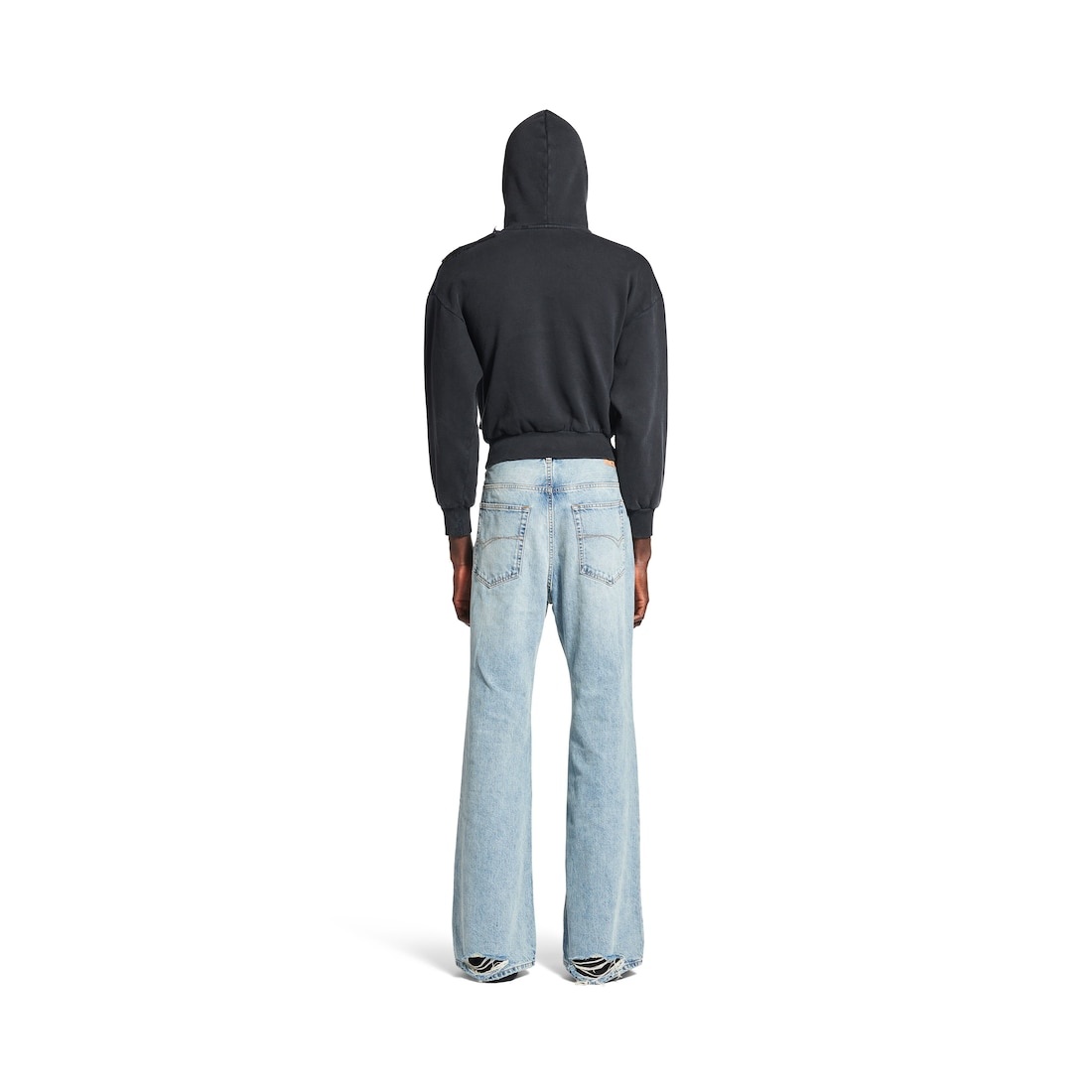 Flared Pants in Light Blue - 4