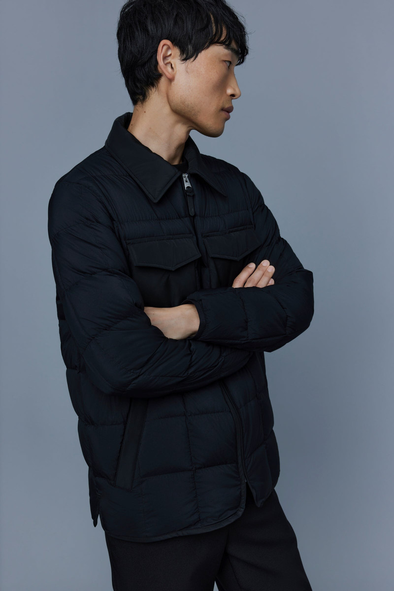 OSMOND Matte light down overshirt for men 5