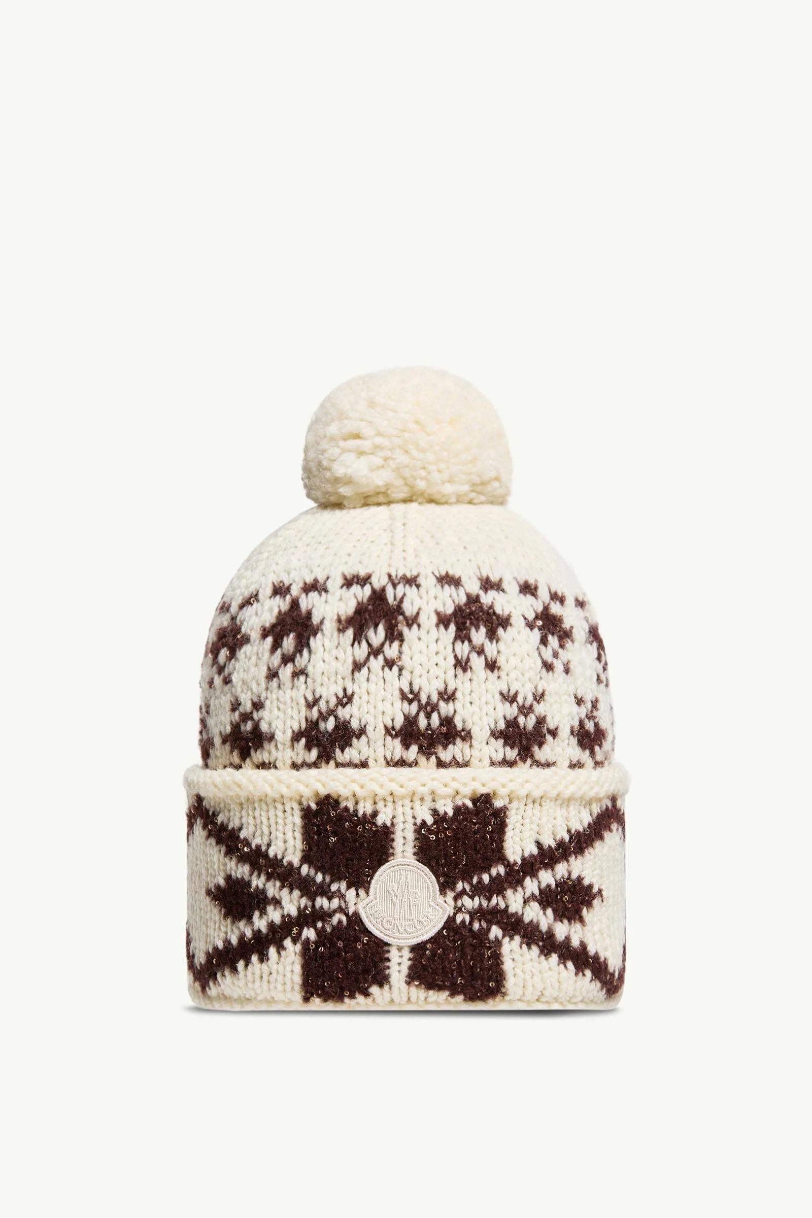 Jacquard Knit Beanie - 1