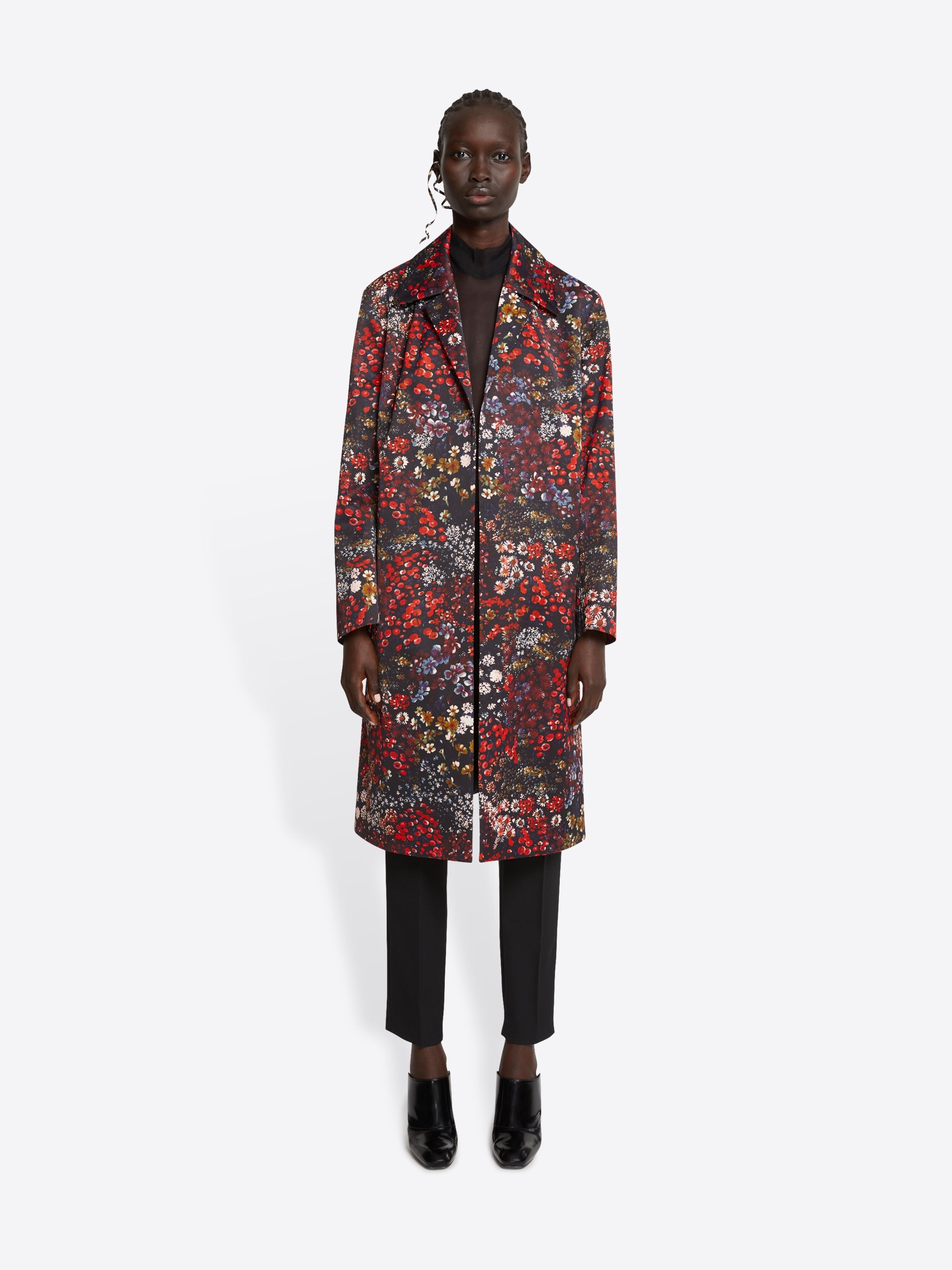 RELAXED FLORAL COAT - 2