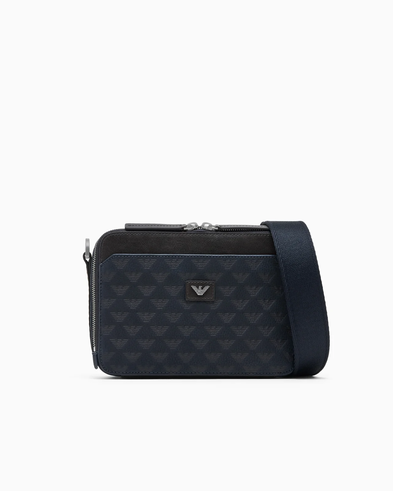 CROSSBODY CAMERA BAG IN TEXTURED LEATHER WITH A ZIP CLOSURE - 1