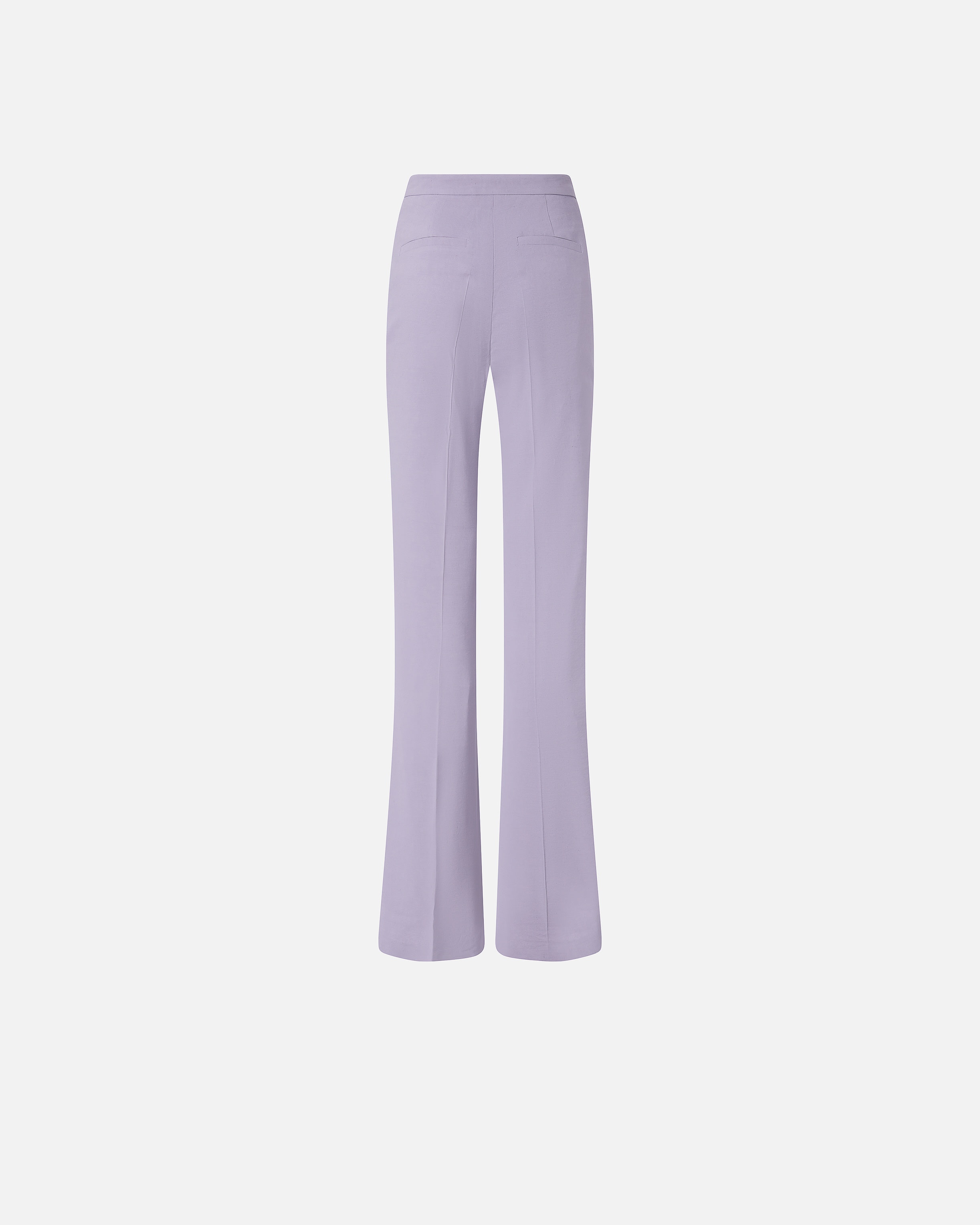 ELEGANT FLARED LINEN TROUSERS - 6