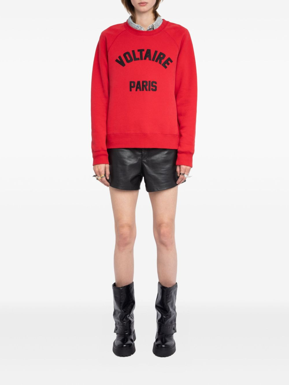 logo-lettering sweatshirt - 2