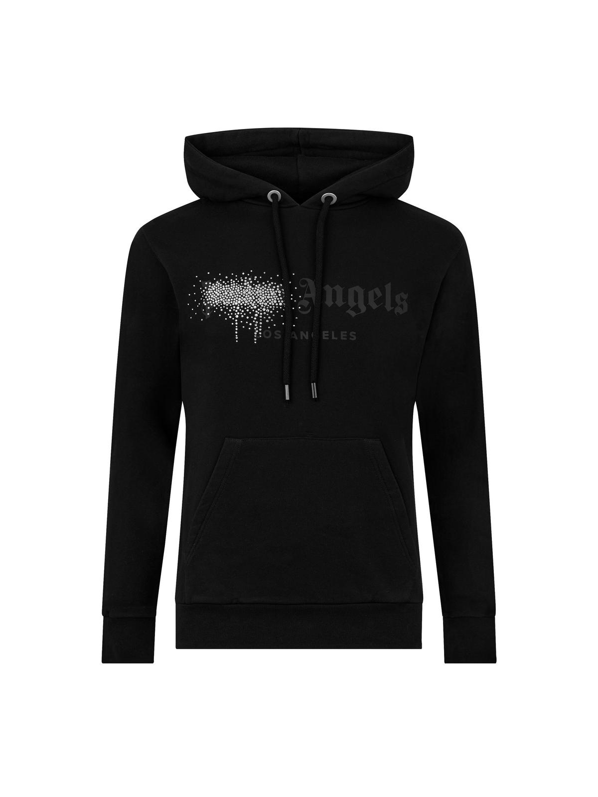 Palm Angels RHINESTONE HOODIE cruisefashion REVERSIBLE