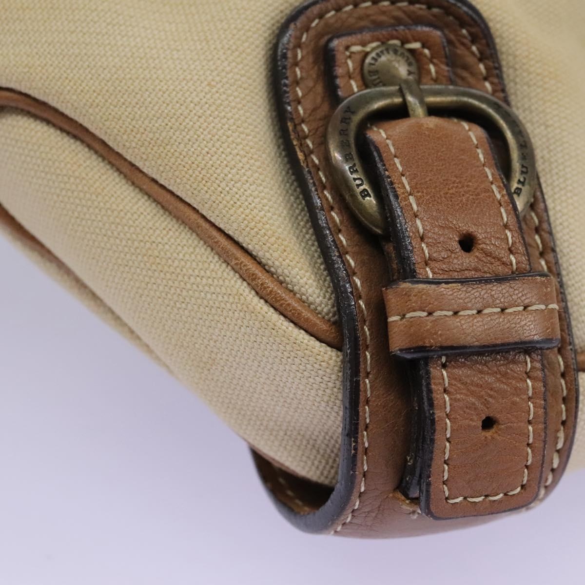 Burberry Blue Label Shoulder Bag Canvas Leather Beige - 10