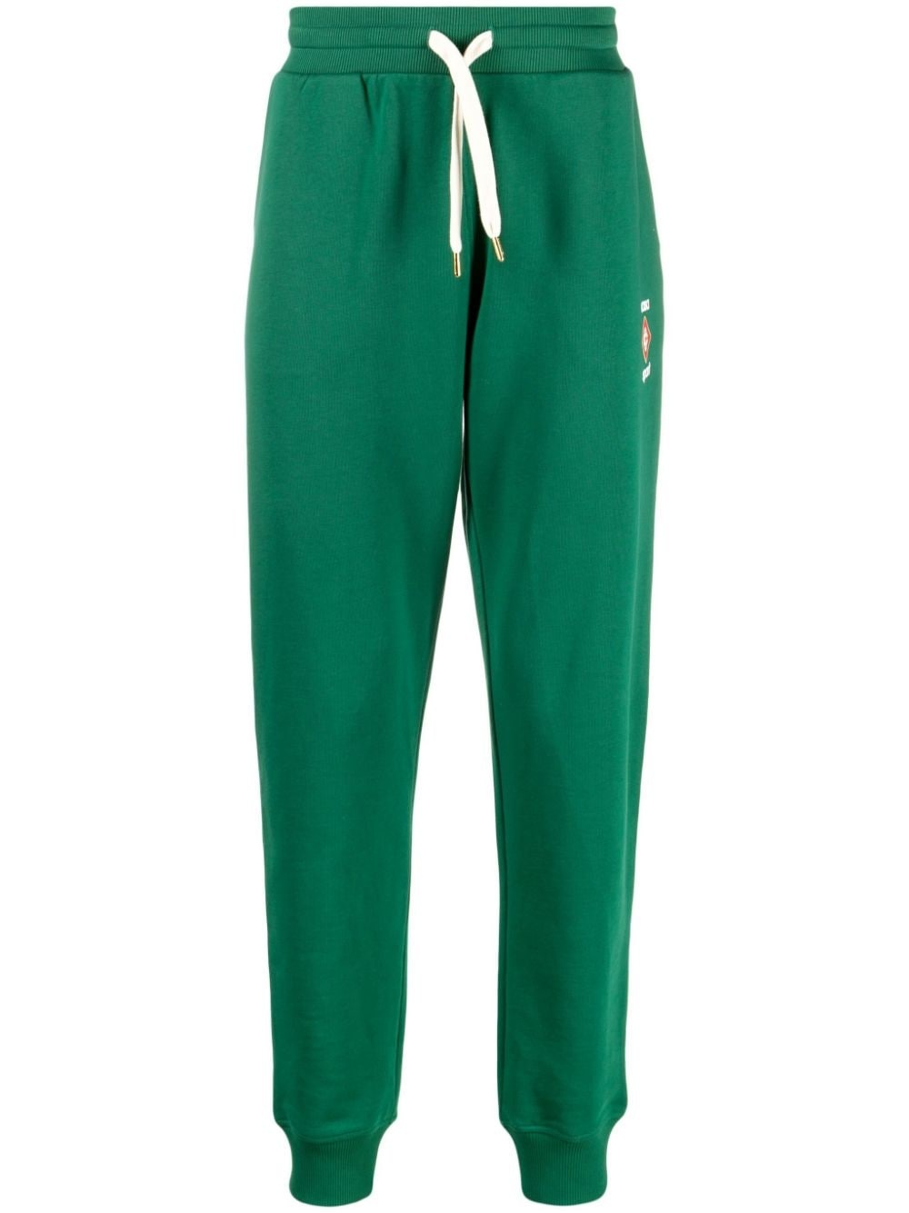 logo-print cotton track pants - 1