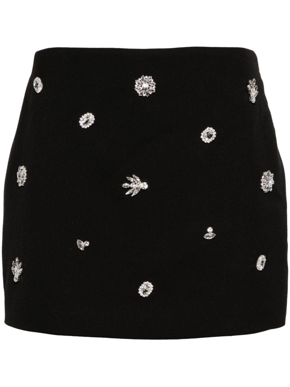 mid-rise crystal-embellished skort - 1