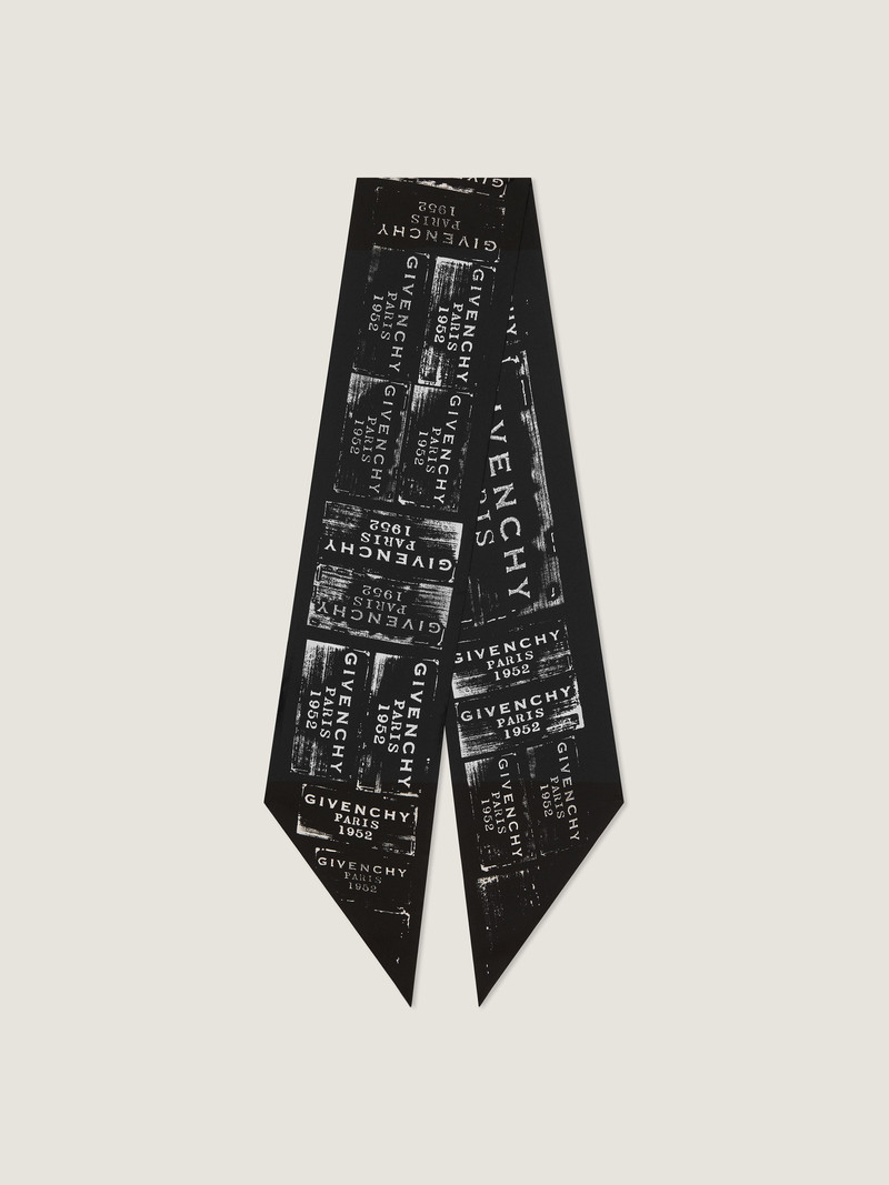 GIVENCHY STAMP MAXI BANDEAU IN SILK 1