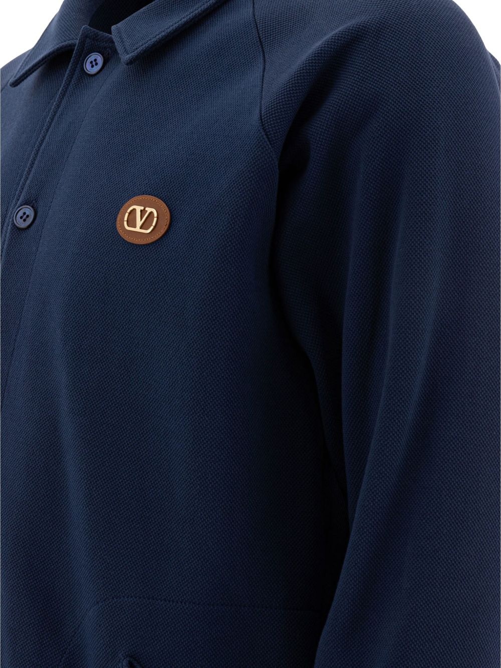 logo-patch cardigan - 4