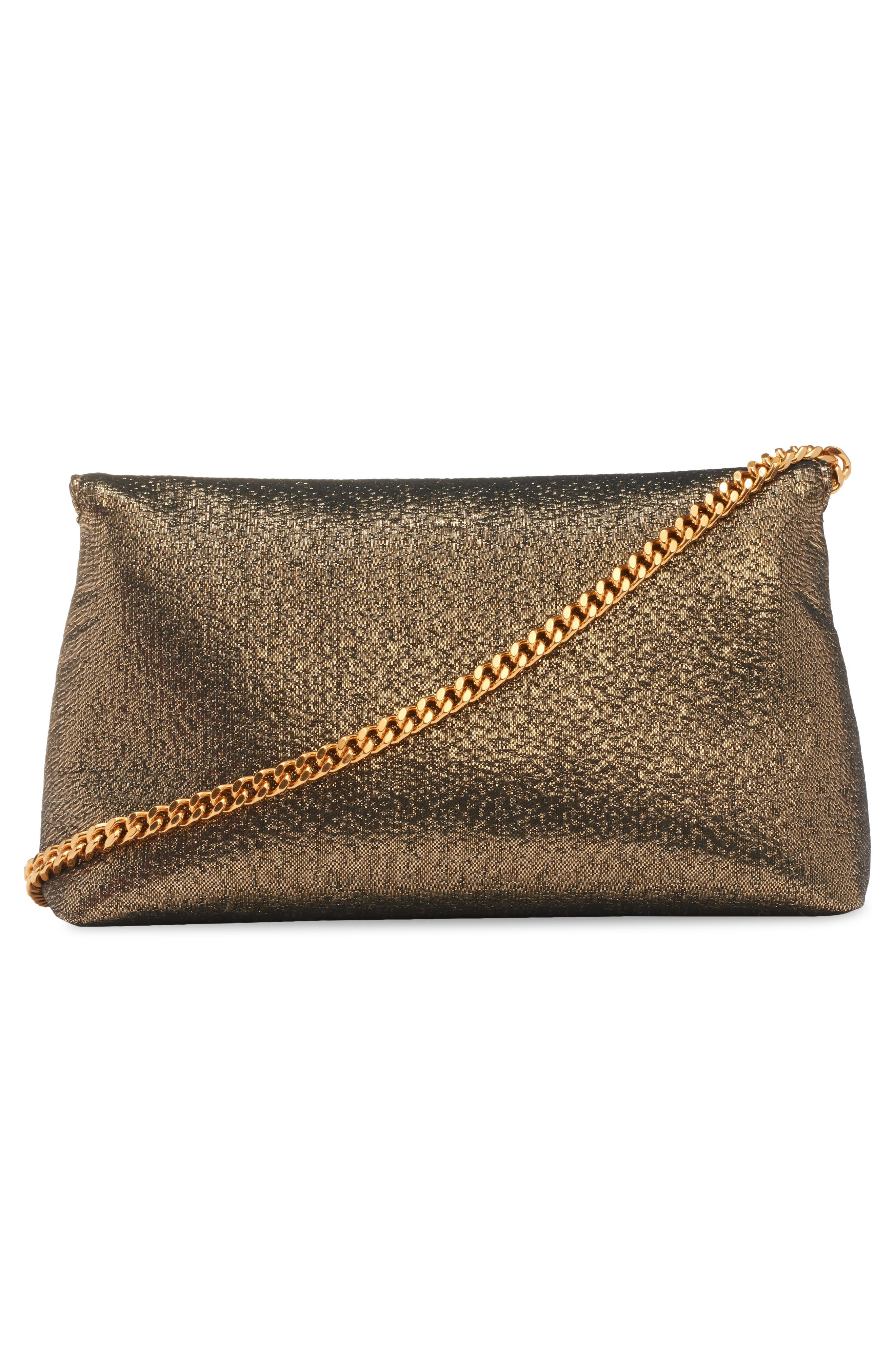 TOM FORD Mini Nobile Hammered Lamé Clutch in 1Y014 Dark Gold at Nordstrom - 3