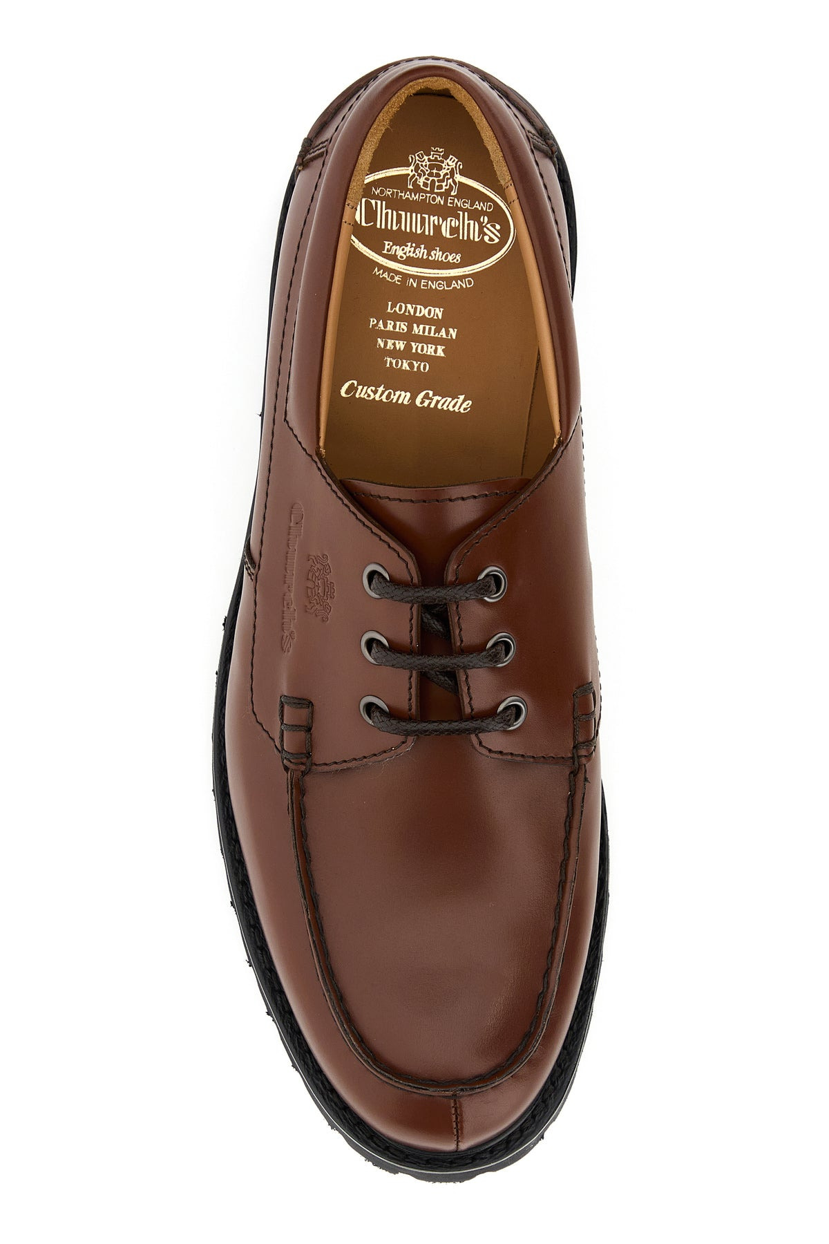 Caramel leather Pickering loafers - 4