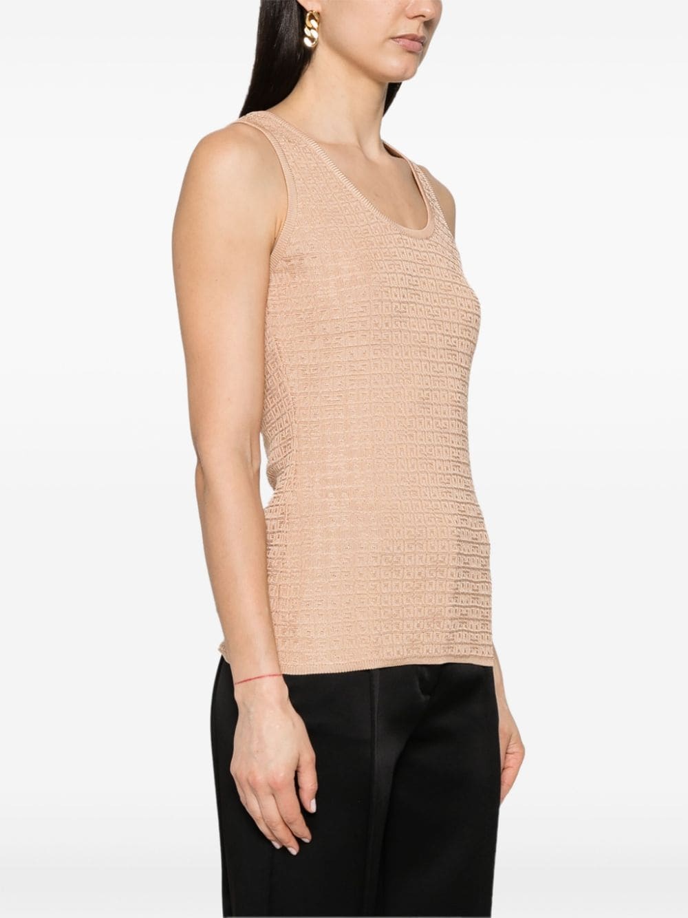 4G-jacquard sleeveless top - 3