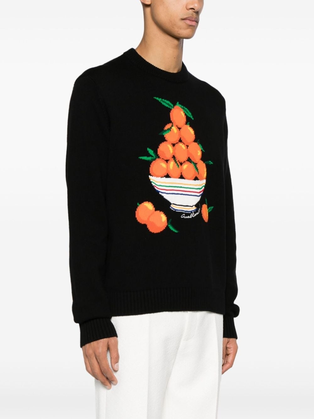 Pyramide D'Oranges intarsia-knit jumper - 3
