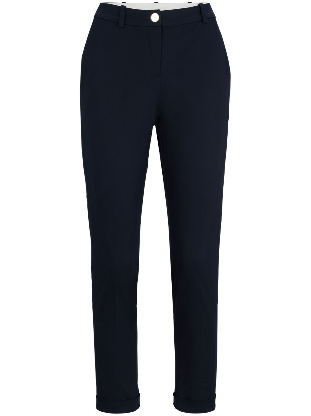 slim-cut organic cotton trousers - 1
