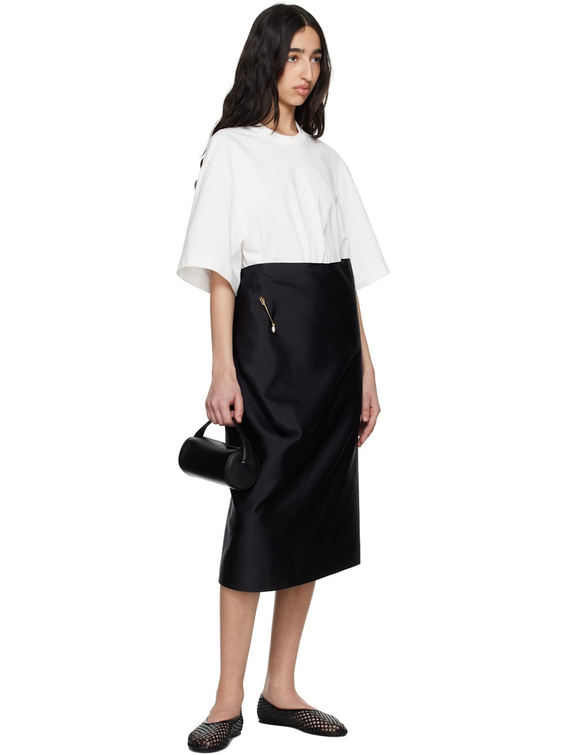 Carven Black Layered Midi Skirt outlook