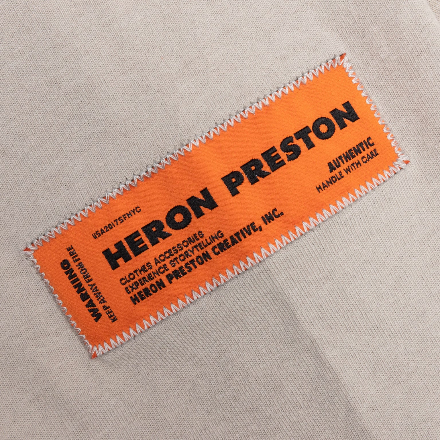 HERON PRESTON L/S TEE OS GLOBAL COLLAGE - GREY/BLUE - 5