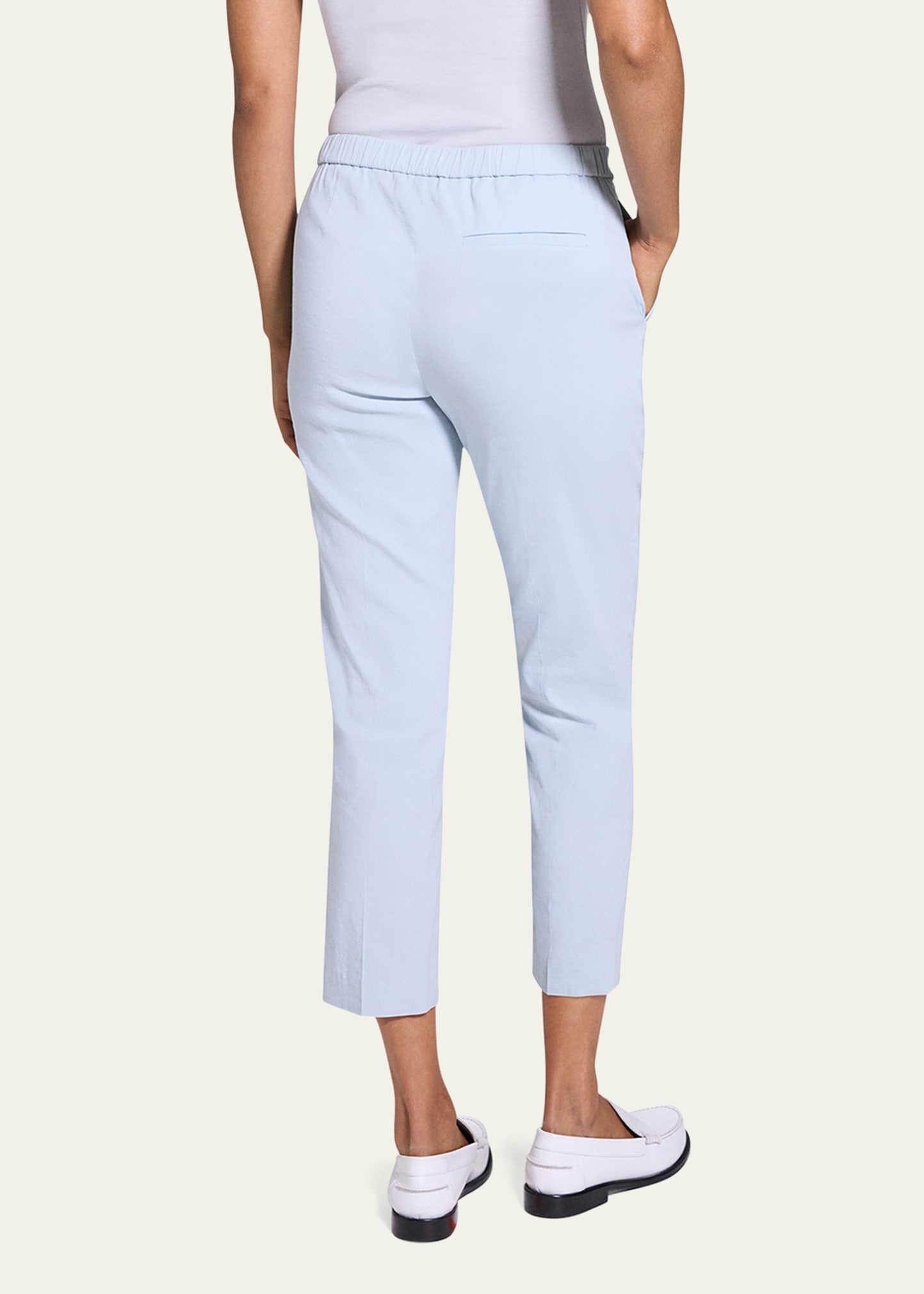 Treeca Good Linen Cropped Pull-On Ankle Pants - 3