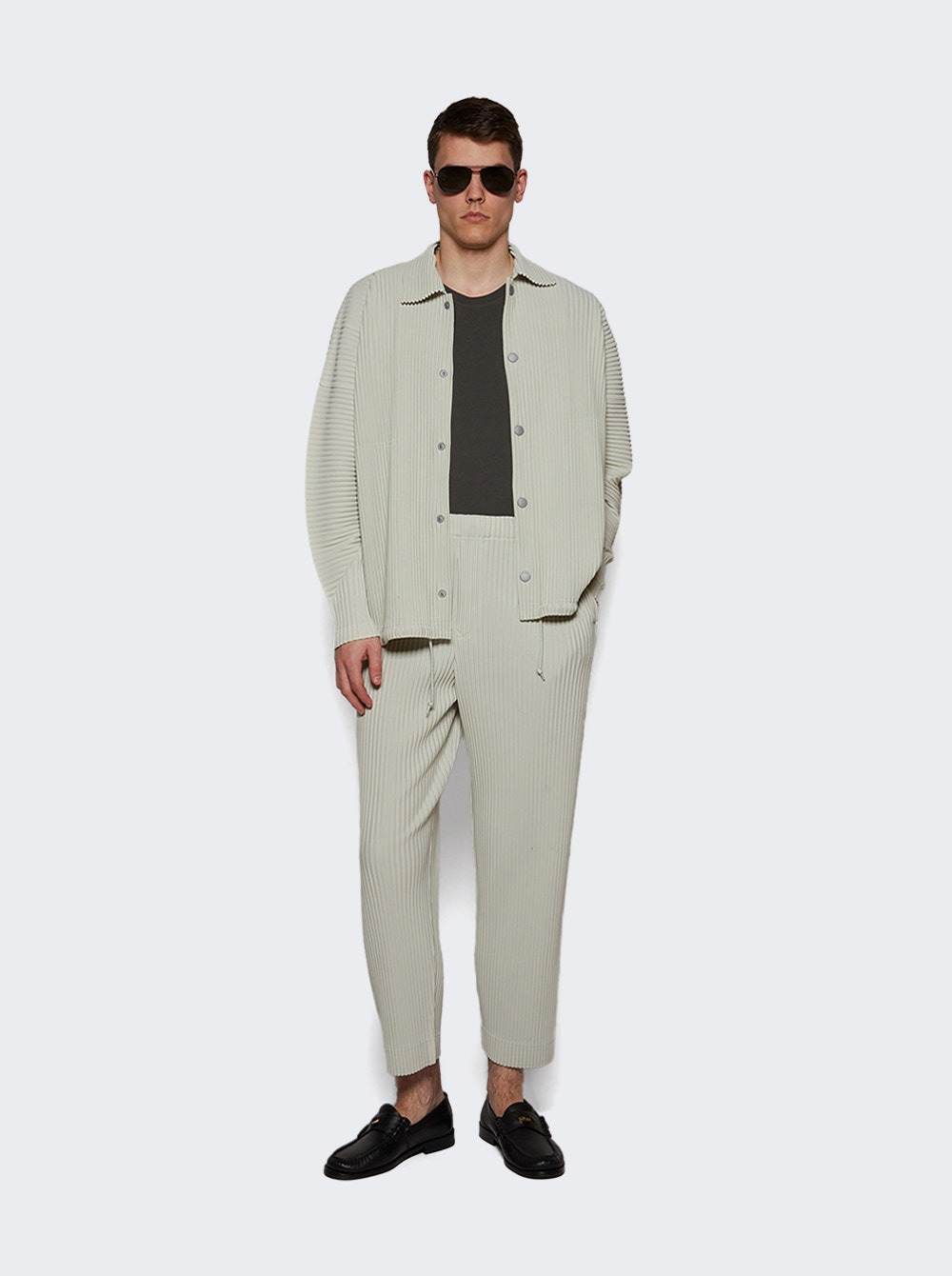 Pleated Pants Frosty Grey - 5
