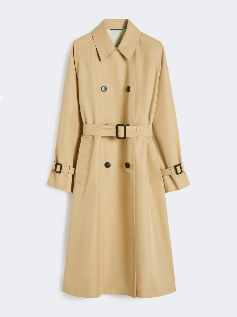 CANASTA Reversible water-repellent gabardine trench coat - BEIGE 1