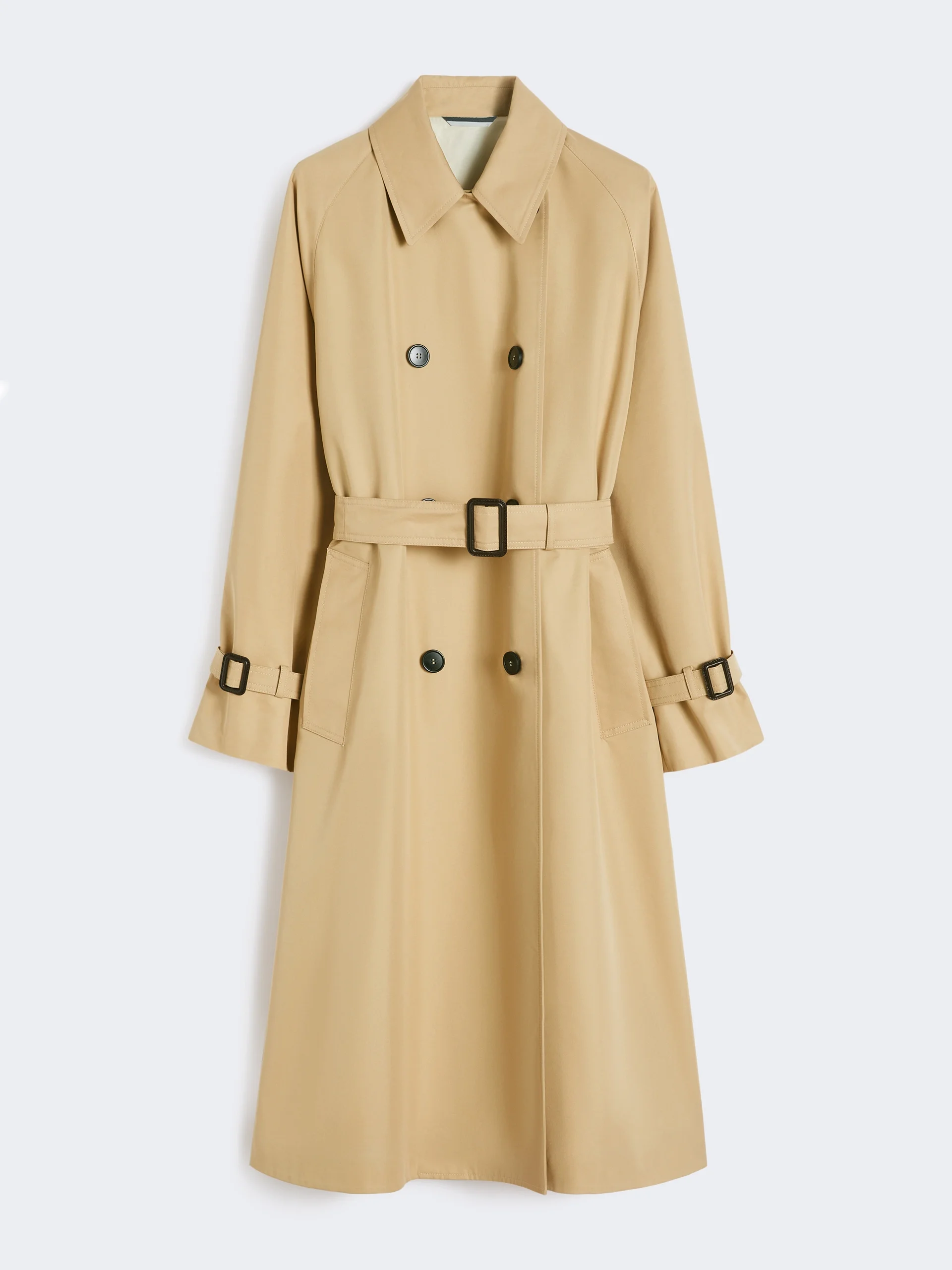 Reversible water-repellent gabardine trench coat - BEIGE - 1