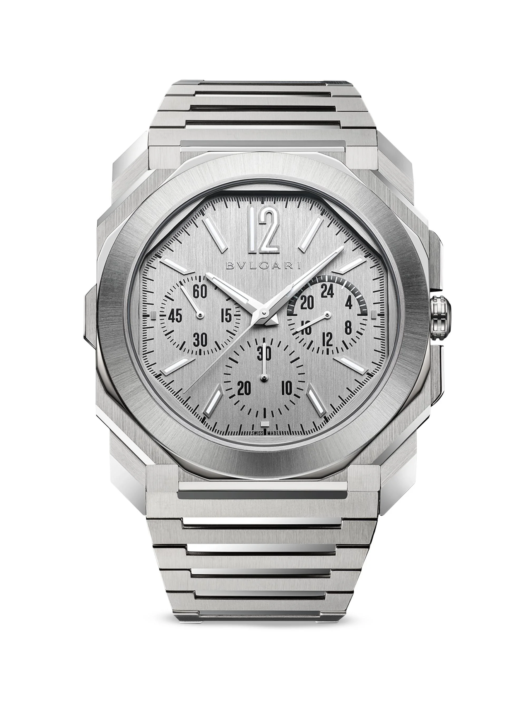 Men's Octo Finissimo Stainless Steel Chronograph Watch - Steel - 1
