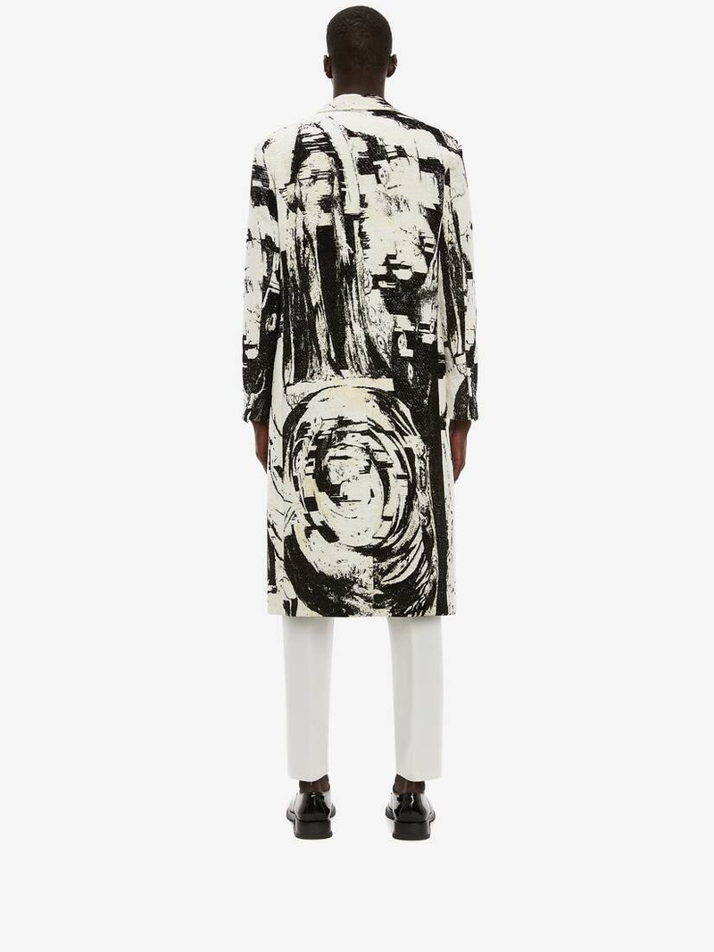 Blake Illustration Dante Jacquard Coat in Multicolor 4
