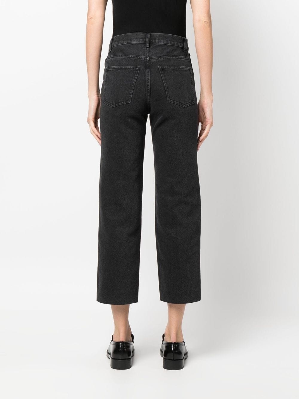 mid-rise cropped jeans - 4