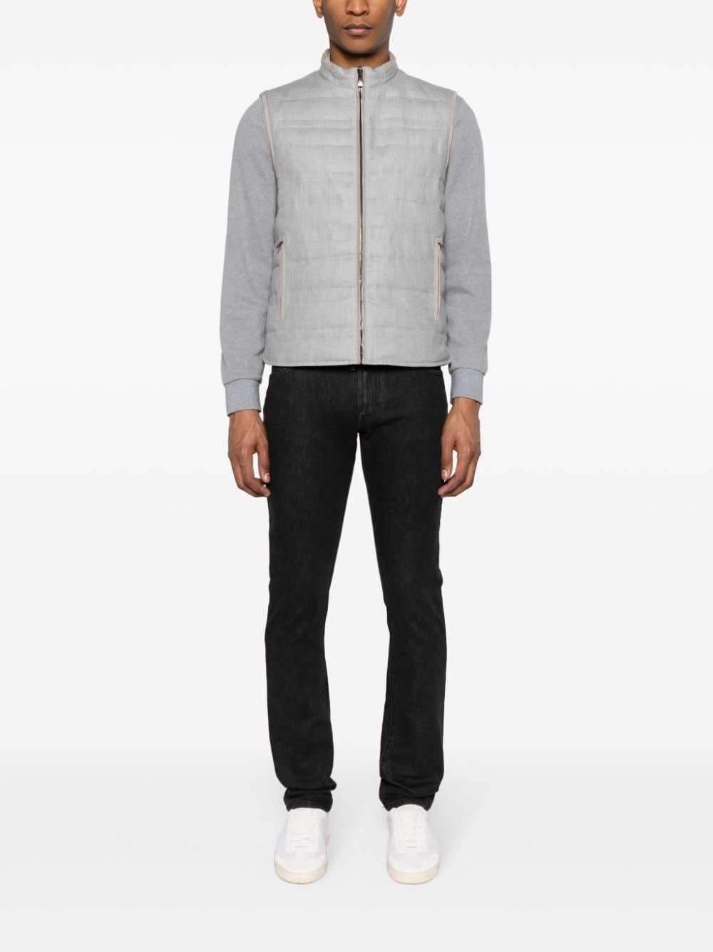 mid-rise tapered jeans - 2