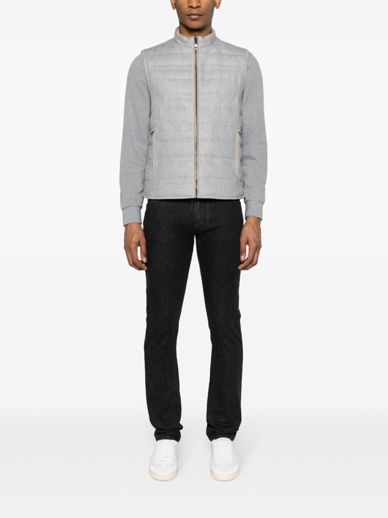 CORNELIANI mid-rise tapered jeans outlook
