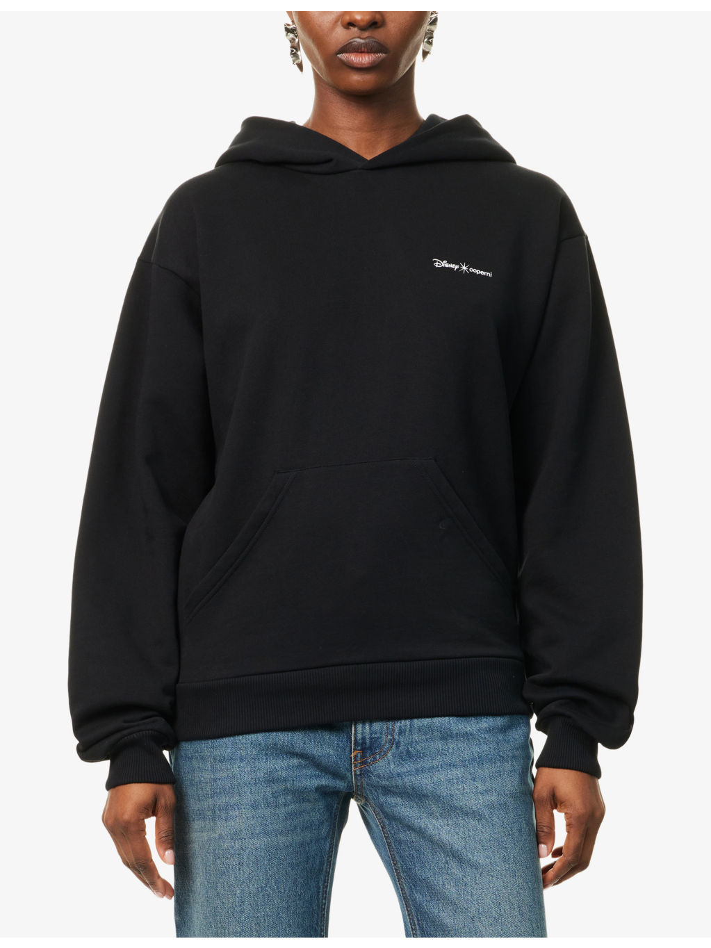 Disney x Coperni Maleficent Relaxed Cotton-Jersey Hoody - 3