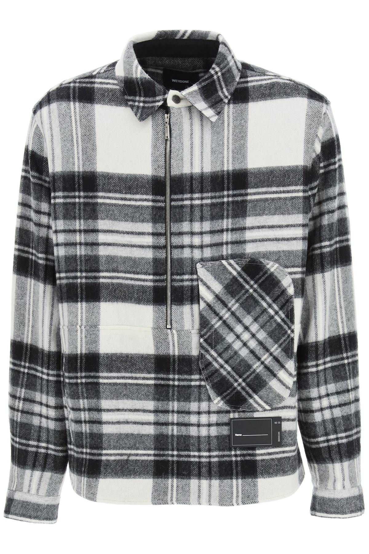 TARTAN WOOL ANORAK - 1