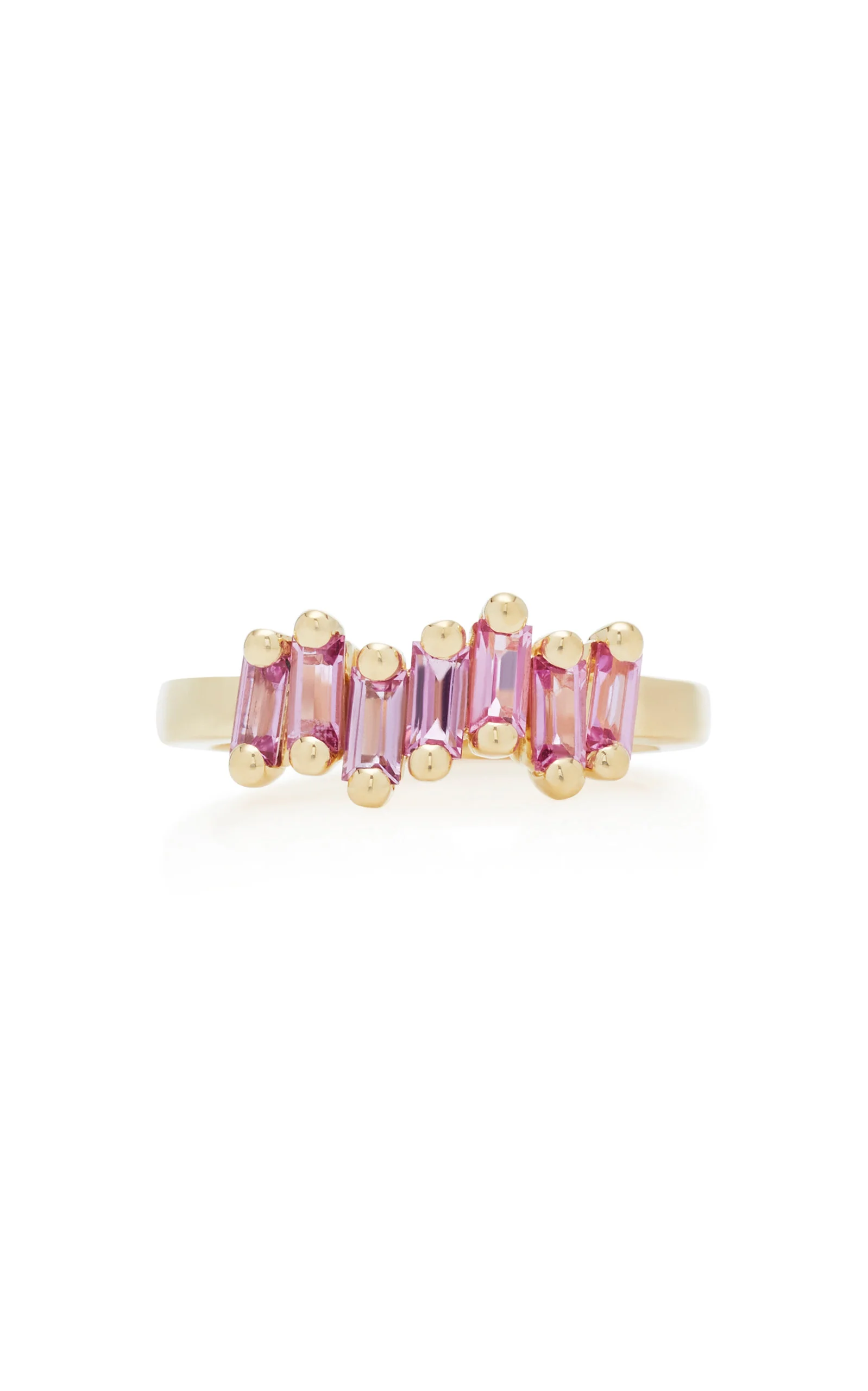 18K Yellow-Gold and Pink Sapphire Ring pink - 1