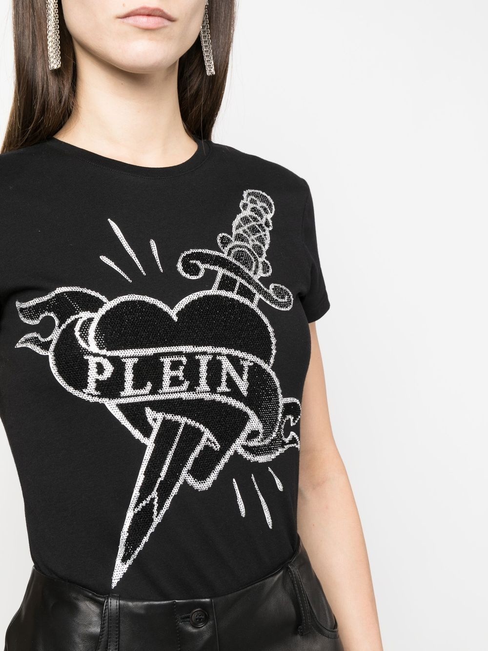 logo-embellishment T-shirt - 5