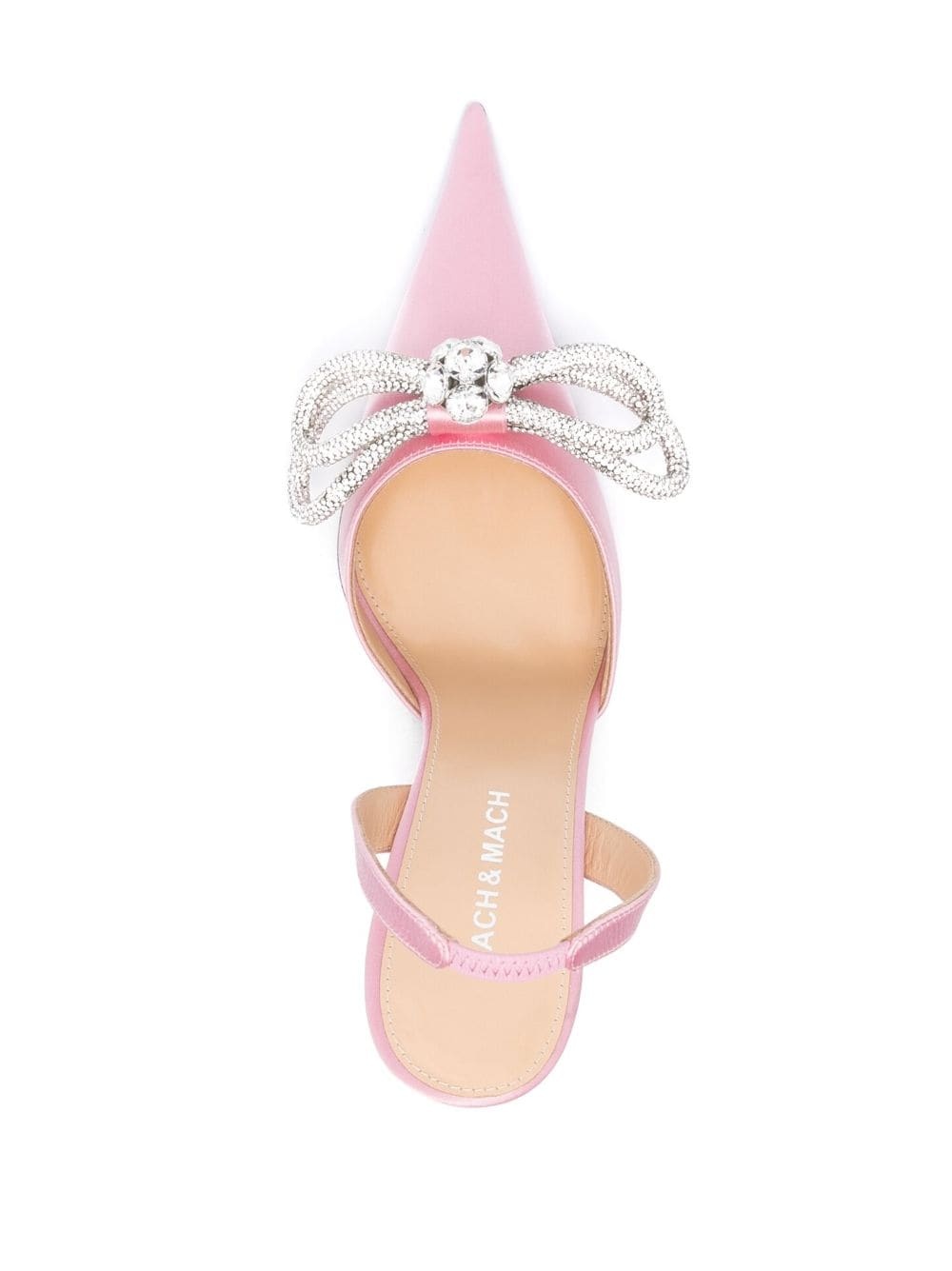 bow-detail 105mm slingback pumps - 8
