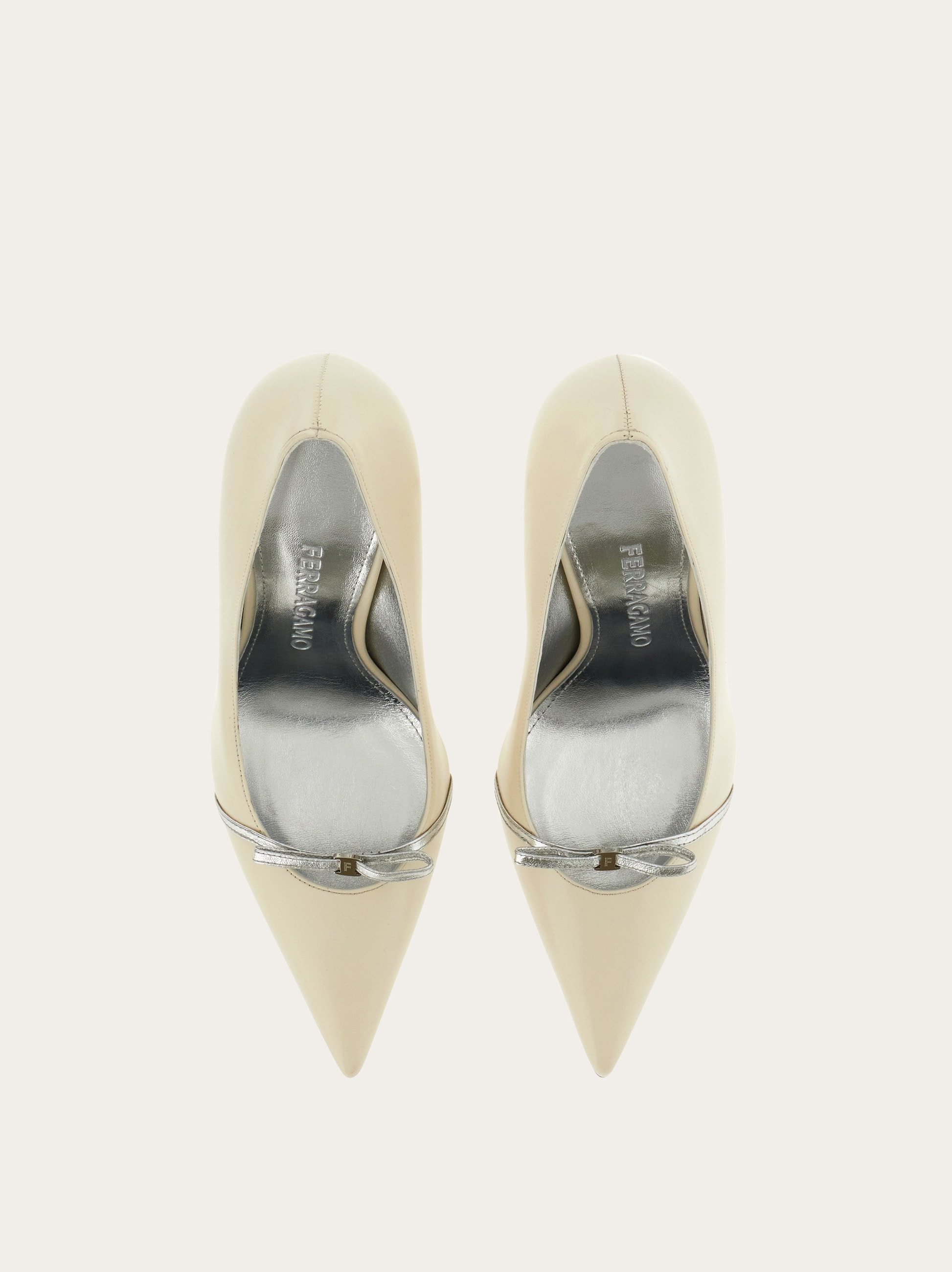 High heel pump with mini bow - 3
