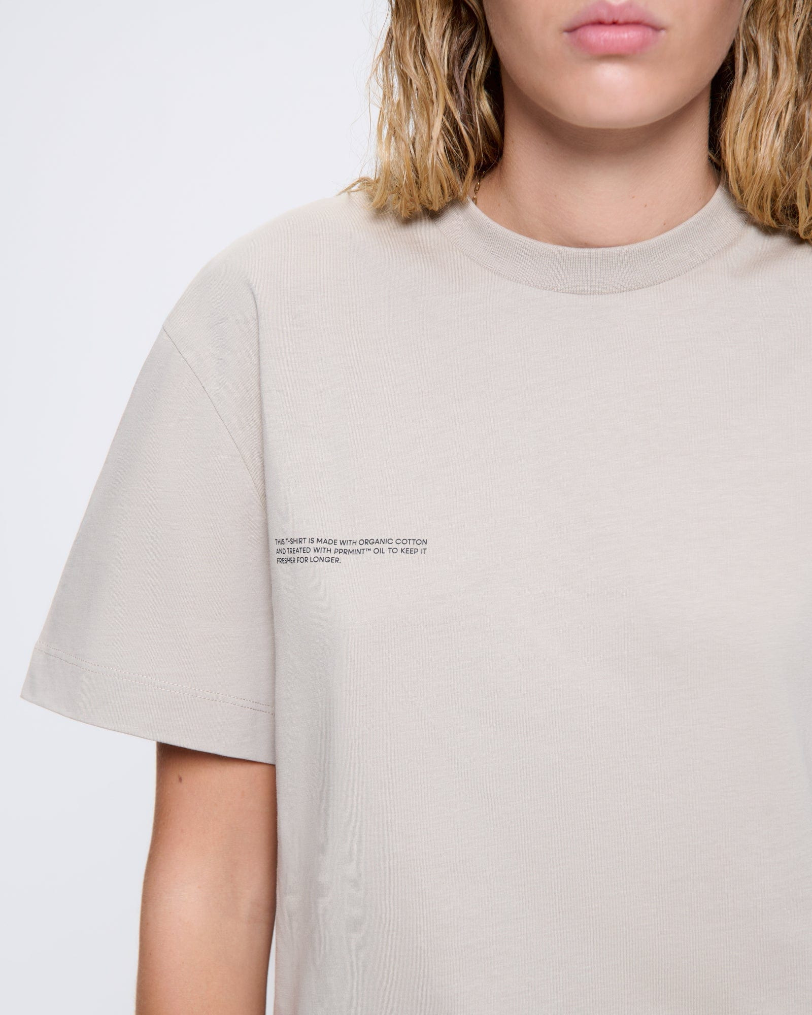 Womens 365 Midweight T-shirt - Stone - 4