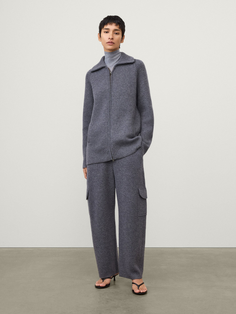 LISA YANG The Gardenia Zip Cardigan outlook